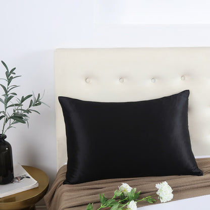Solid Color Silk Zipper Silk Pillowcase