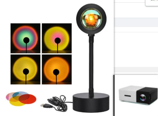 Sunset Projection Lamp Night Light Wall Projector